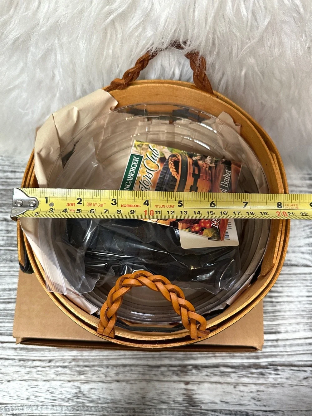 Longaberger 1998 Renewal Basket Collectors Chub New in Box